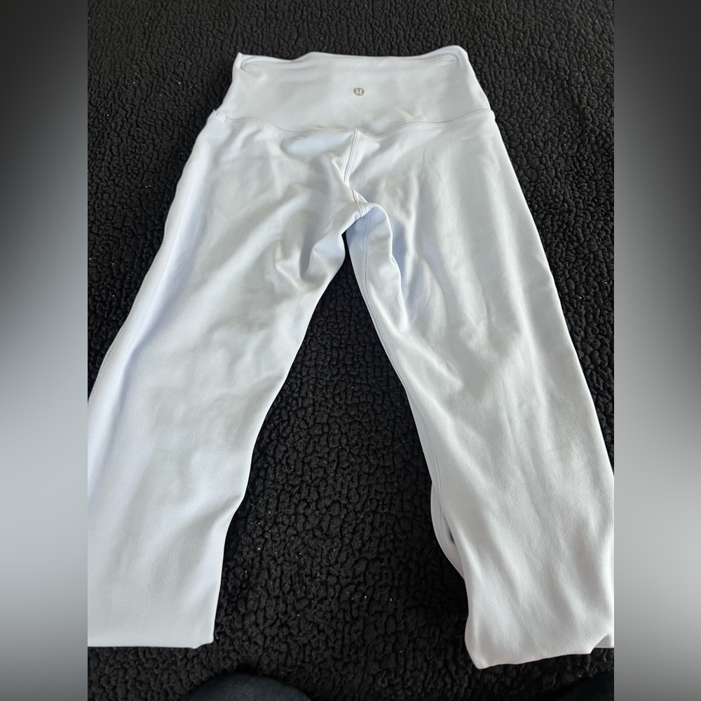 Lululemon align leggings. 27” size 6. Tag removed. Light blue